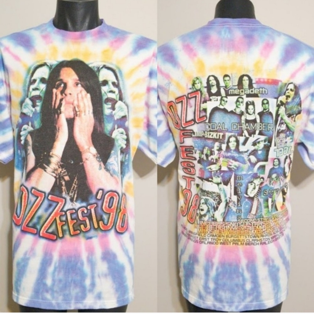Vintage OzzFest 1998 tshirt